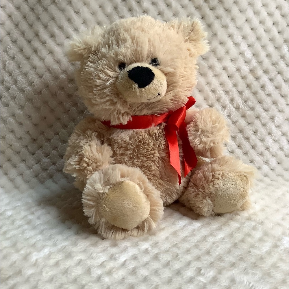 Ganz Warm Wishes Teddy Bear with Red Bow